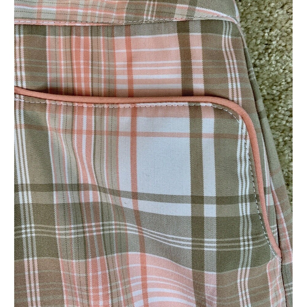 Izod Womens Size 12 XFG Stretch Pink and Tan Plaid Golf Skirt New without Tags - Picture 3 of 10